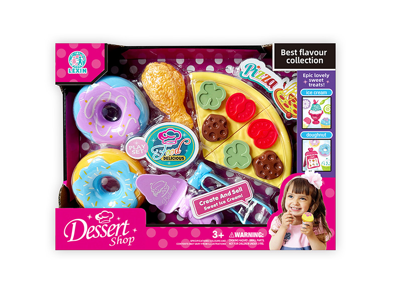 Pizza Delicious Food Set