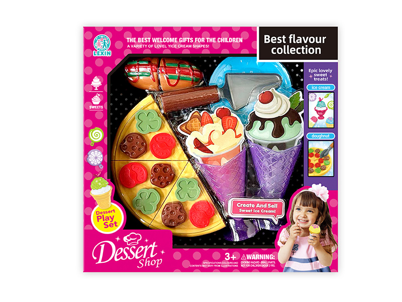 Pizza Hot Dog Dessert Play Set