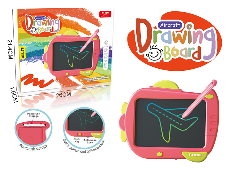 Color Screen Cartoon Plane Writing Board