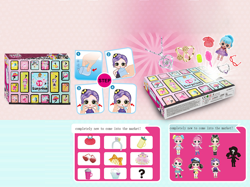 Surprise Box Fashion Doll Play Set