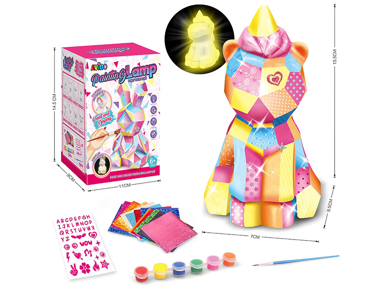 Children's DIY Painting Creative Nightlight Toy - Unicorn