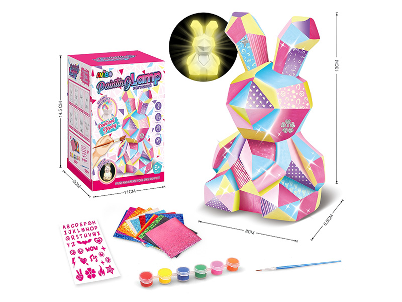 Children's DIY Painting Creative Nightlight Toy - Rabbit
