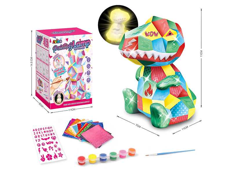 Children's DIY Painting Creative Nightlight Toy - Dinosaur