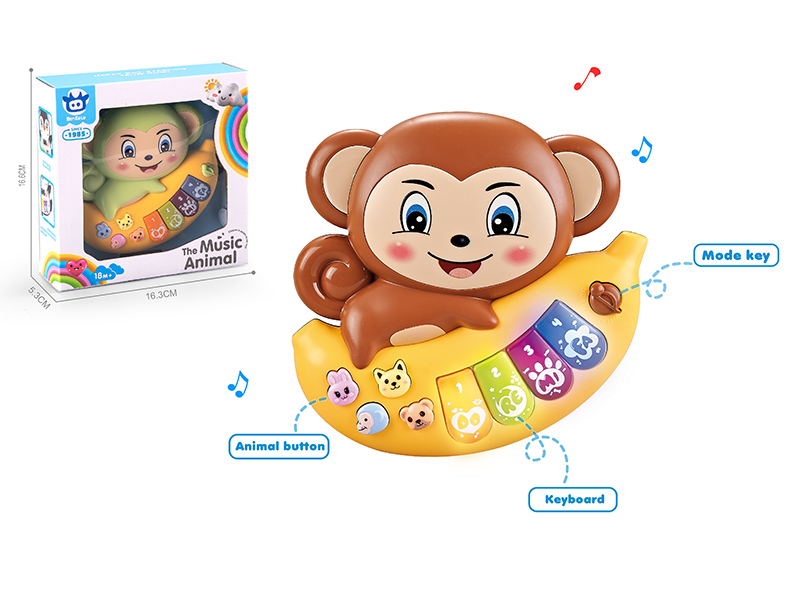 Cartoon Monkey Electronic Organ