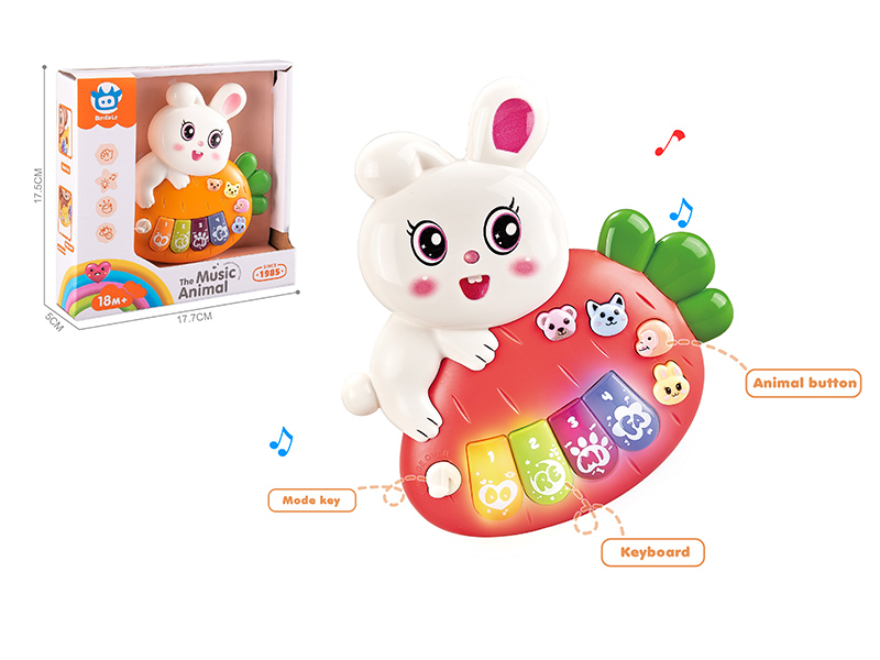 Cartoon Rabbit Electronic Organ