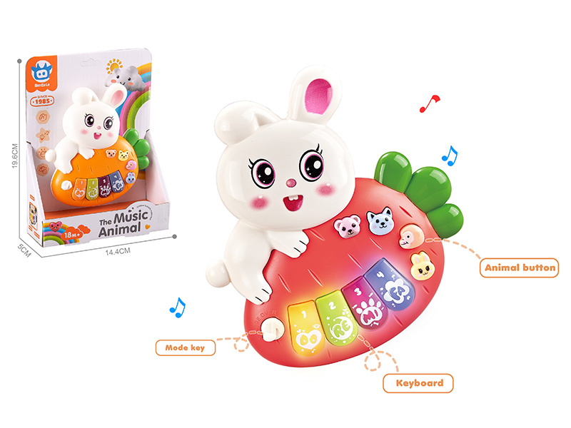 Cartoon Rabbit Electronic Organ