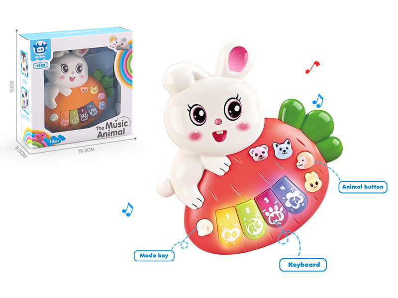 Cartoon Rabbit Electronic Organ