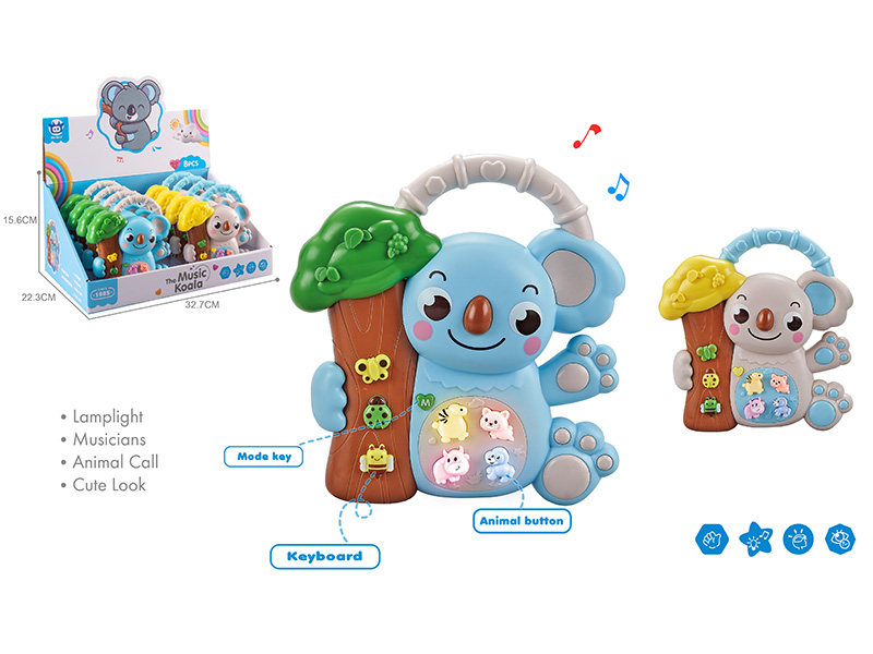 8pcs Cartoon Koala Electronic Organ