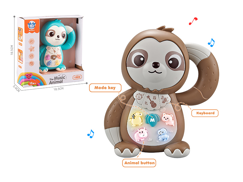 Cartoon Sloth Electronic Organ