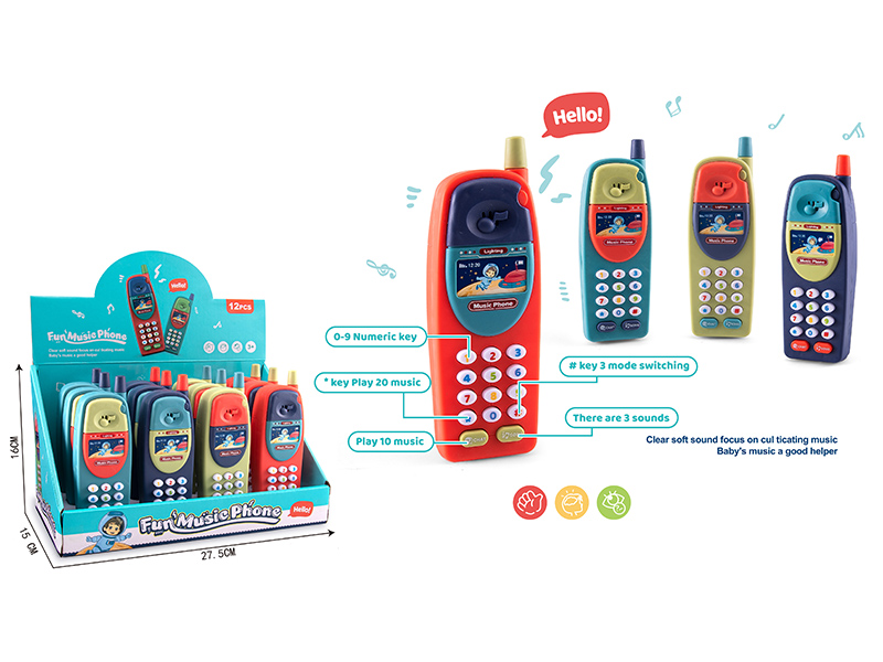 12pcs Multifunctional Fun Music Phone