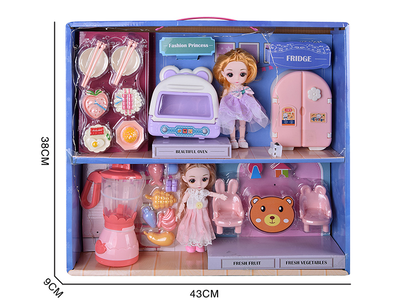 16cm Dolls Kitchen Set