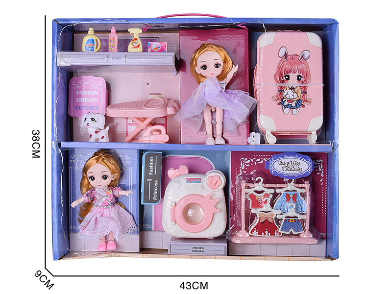 16cm Dolls Laundry Set