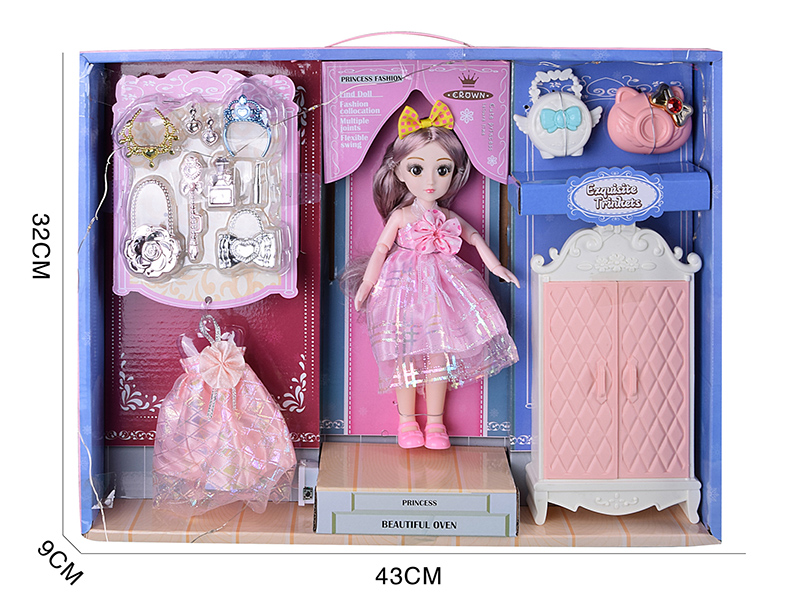 23cm Fashion Doll Wardrobe Set