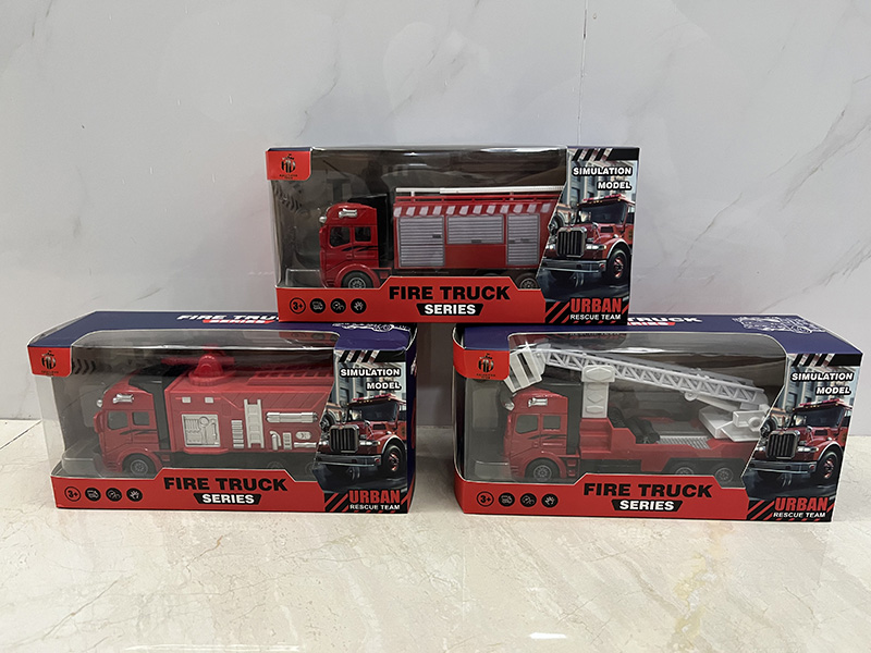 Pull Back Alloy Fire Engine
