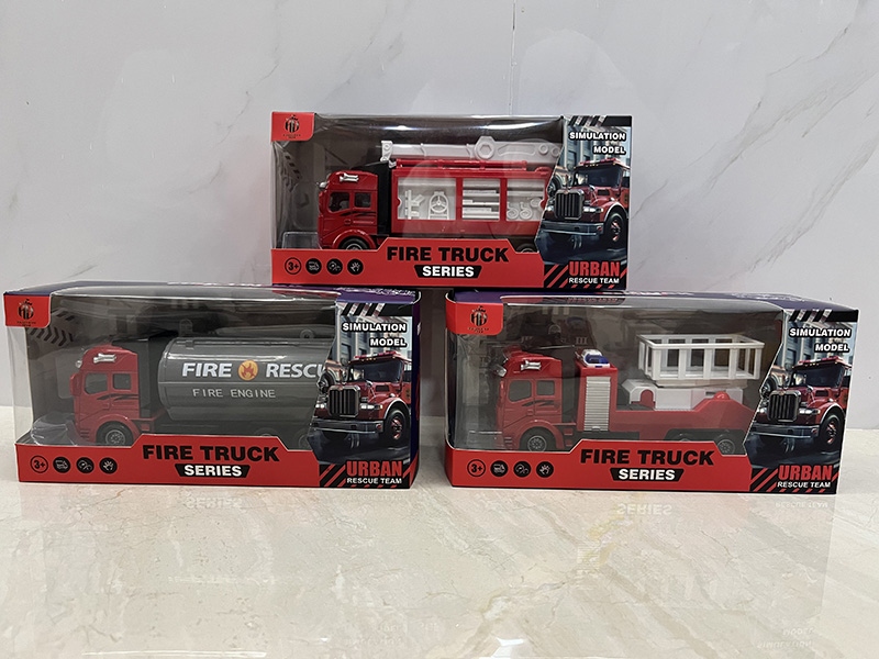 Pull Back Alloy Fire Engine