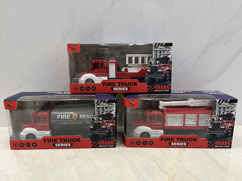 Pull Back Alloy Fire Engine