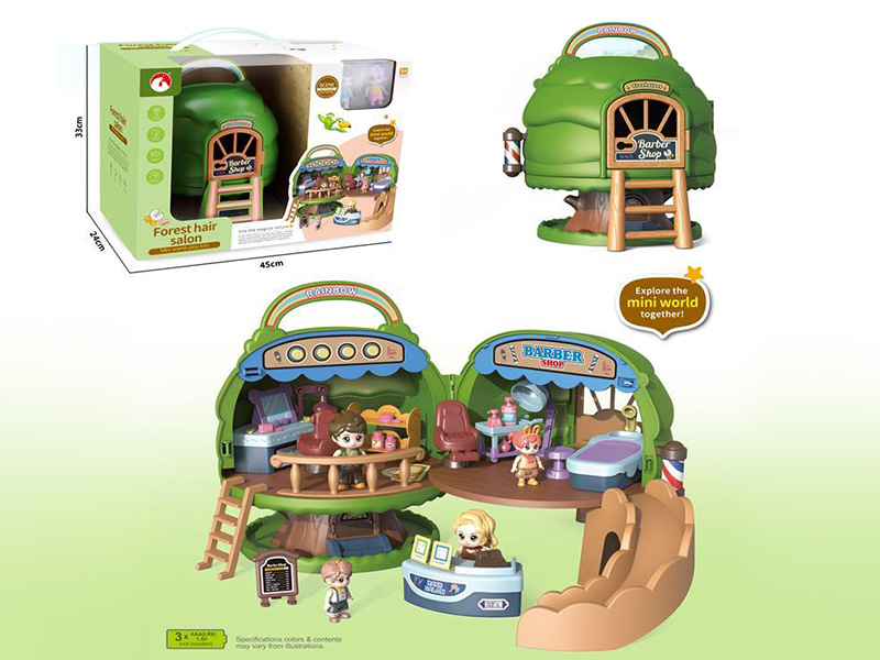 Forest Hair Salon Mini Scene Play House