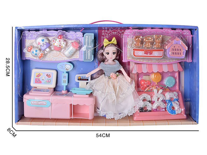 23CM Doll Cash Register Set