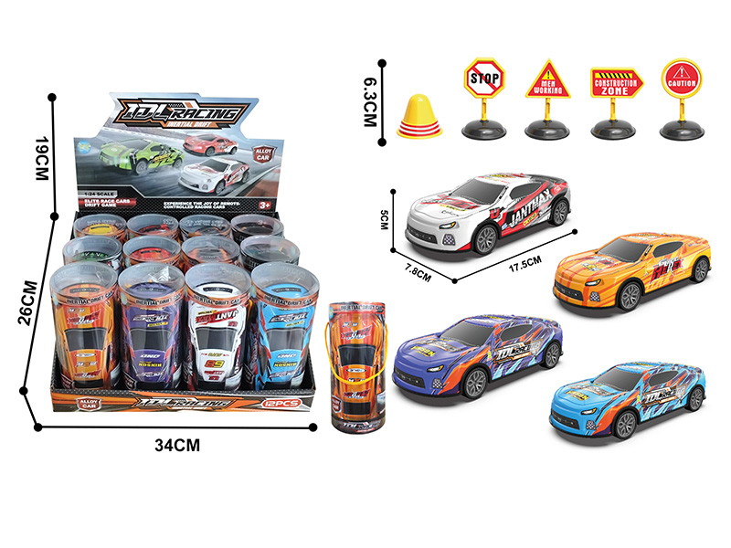 Friction Alloy Drift Racing Cars 12pcs