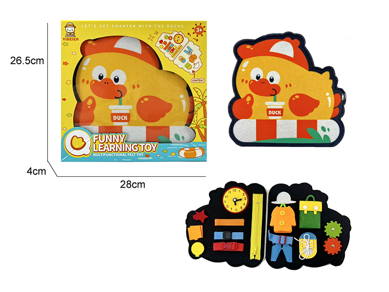 Duck Funny Learning Board Multifunctional Felt Toy