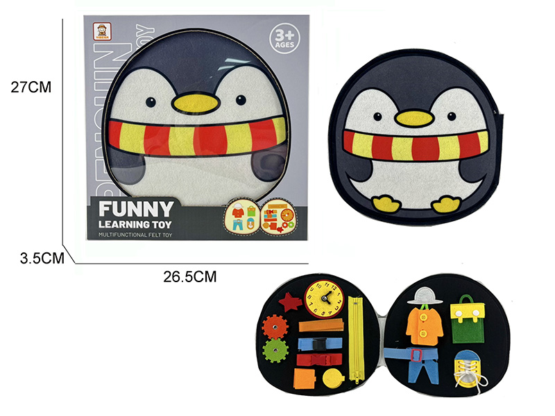 Penguin Funny Learning Board Multifunctional Felt Toy