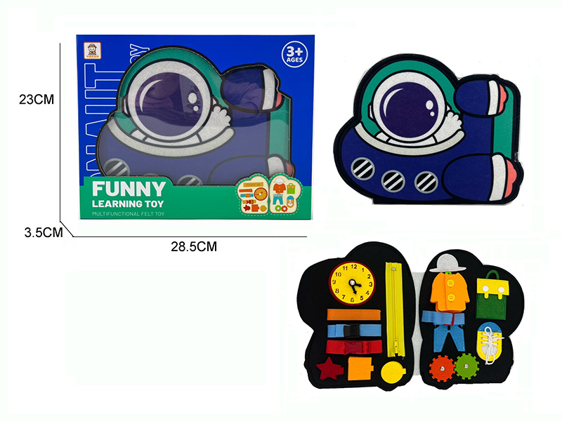 Spaceship Funny Learning Board Multifunctional Felt Toy