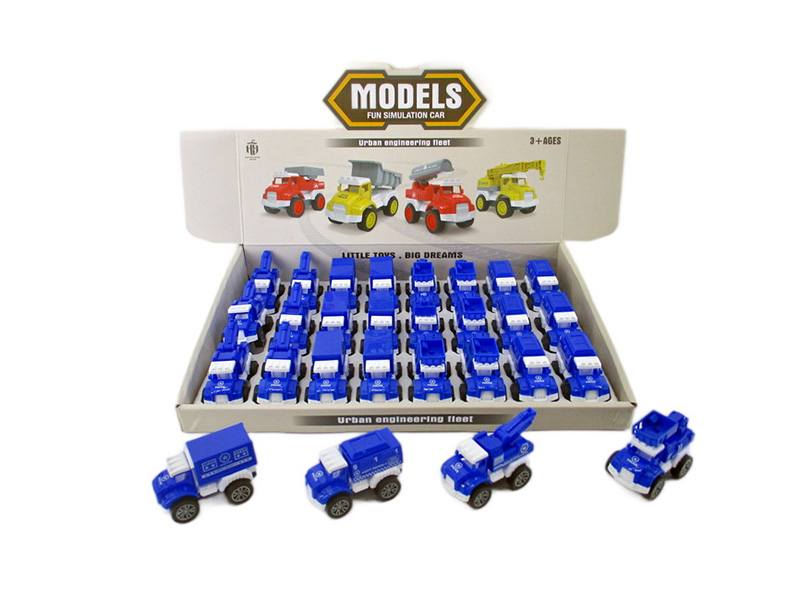 Pull Back Police Cars 24pcs