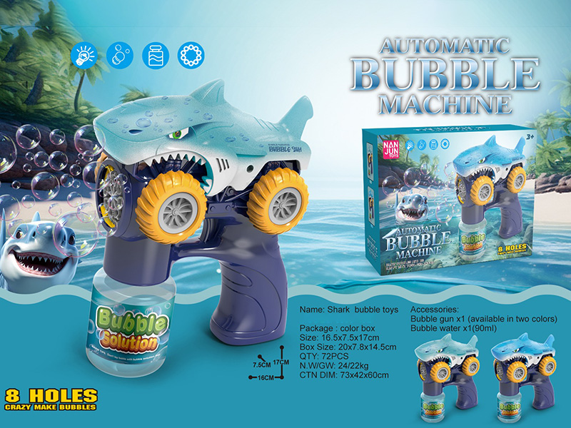 8-Holes Shark Car Bubble Gun