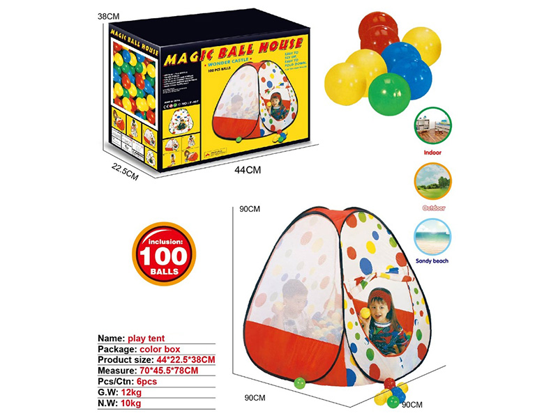 Tent + 100 Balls