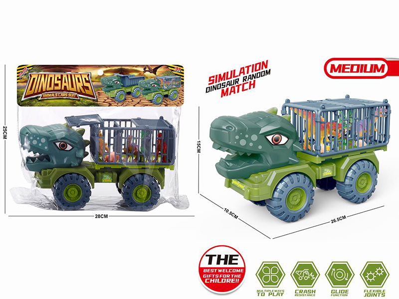 Slide Medium Dinosaur Transport Truck