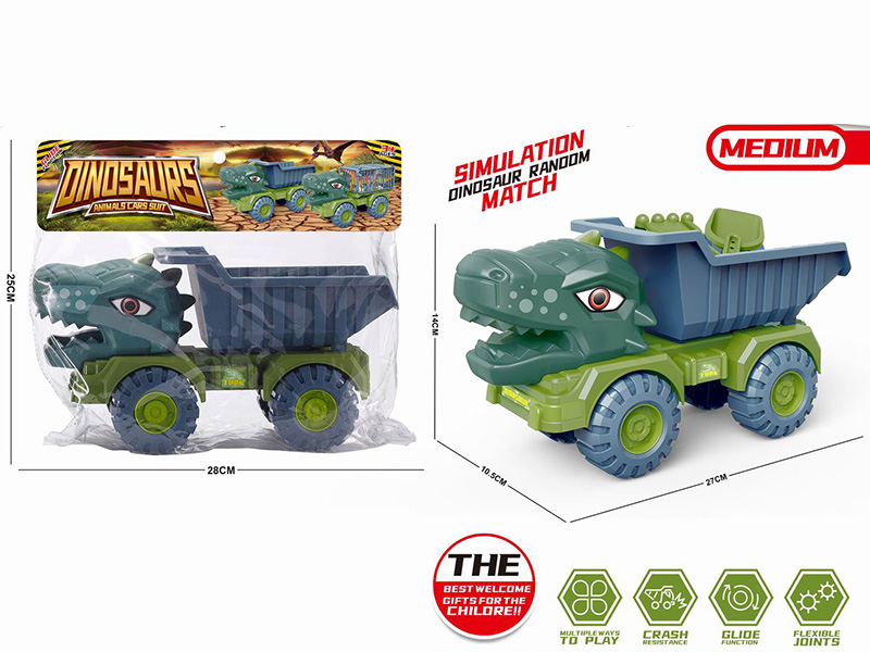 Slide Medium Dinosaur Engineering Truck