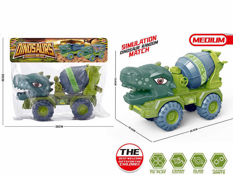 Slide Medium Dinosaur Engineering Truck