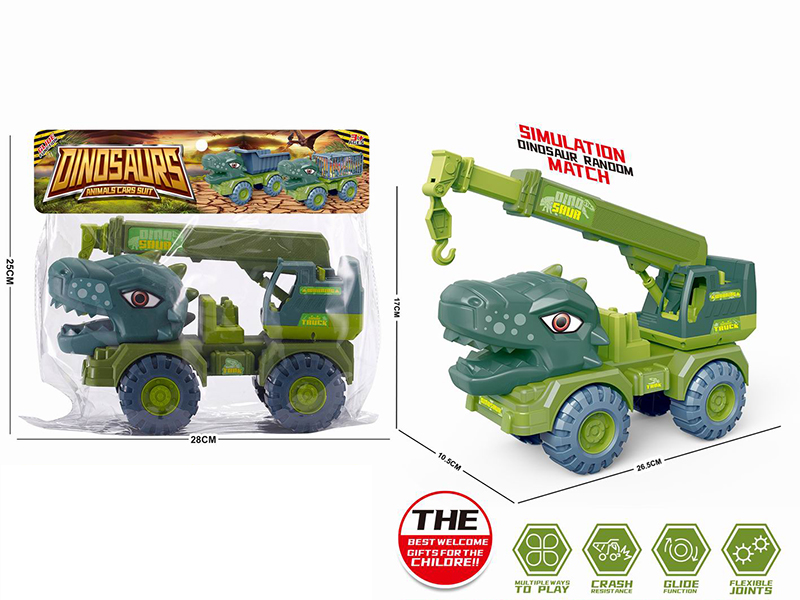Slide Medium Dinosaur Engineering Truck