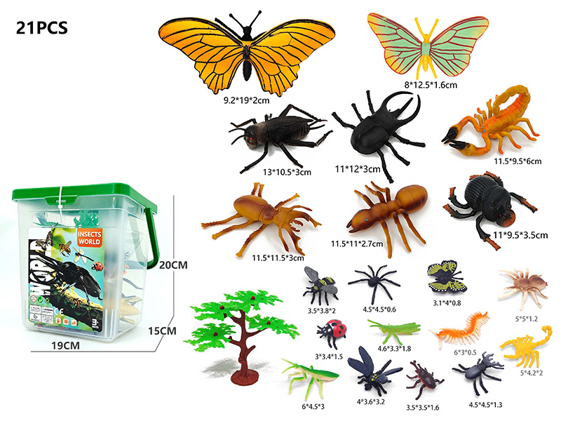 Insect Animal Set 21pcs