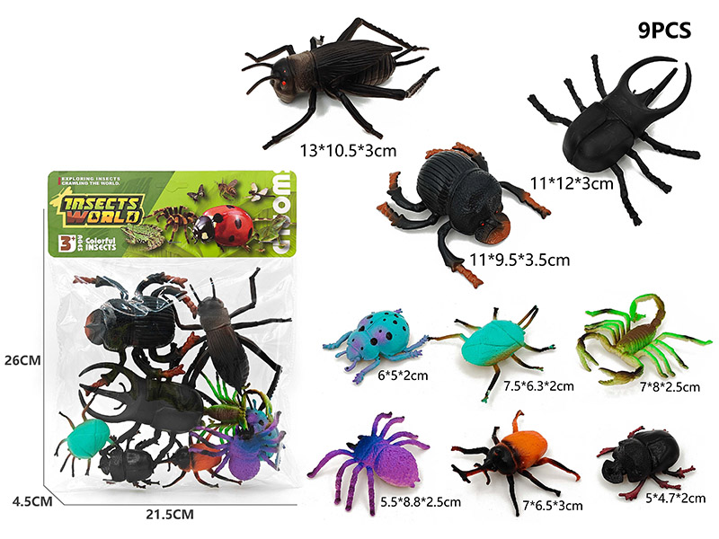 3 Large Insect + 6 Small Insect Model Set