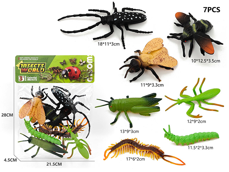 7PCS Insect Model Set