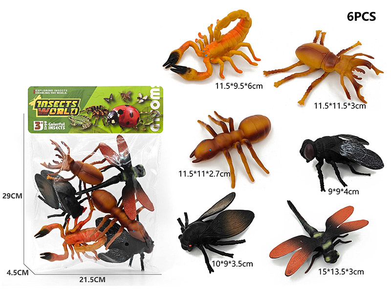 6PCS Insect Model Set