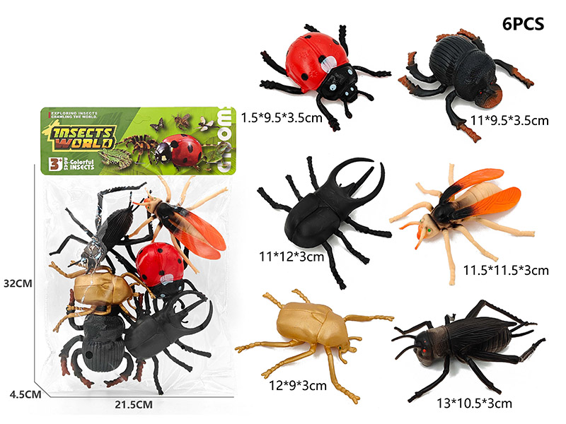 6PCS Insect Model Set