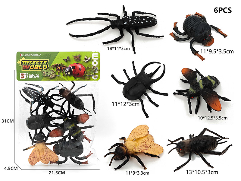 6PCS Insect Model Set