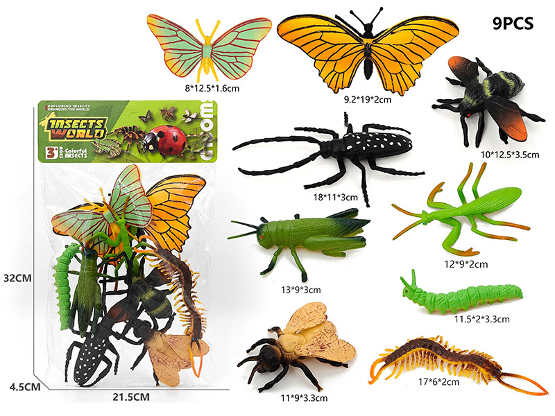 9PCS Insect Model Set