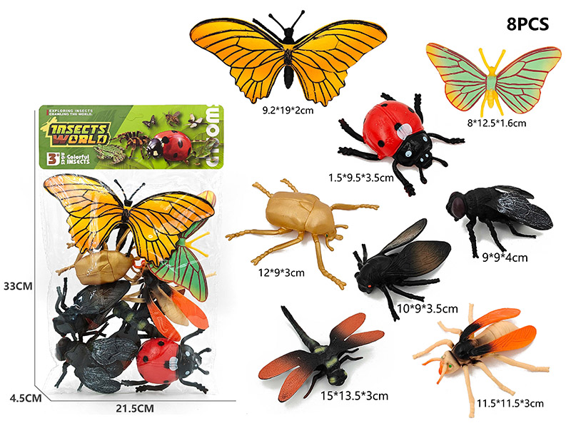 8PCS Insect Model Set