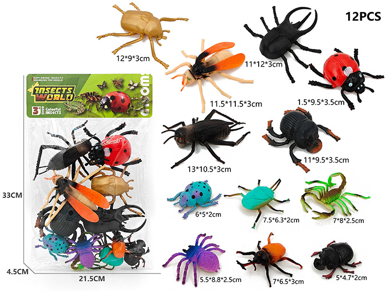 6 Large Insect + 6 Small Insect Model Set