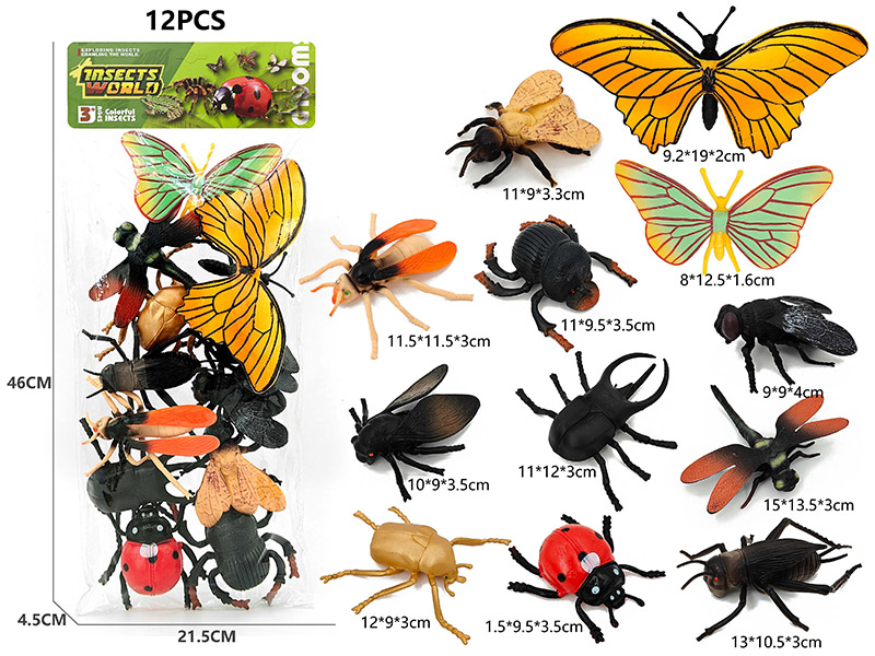 12PCS Insect Model Set
