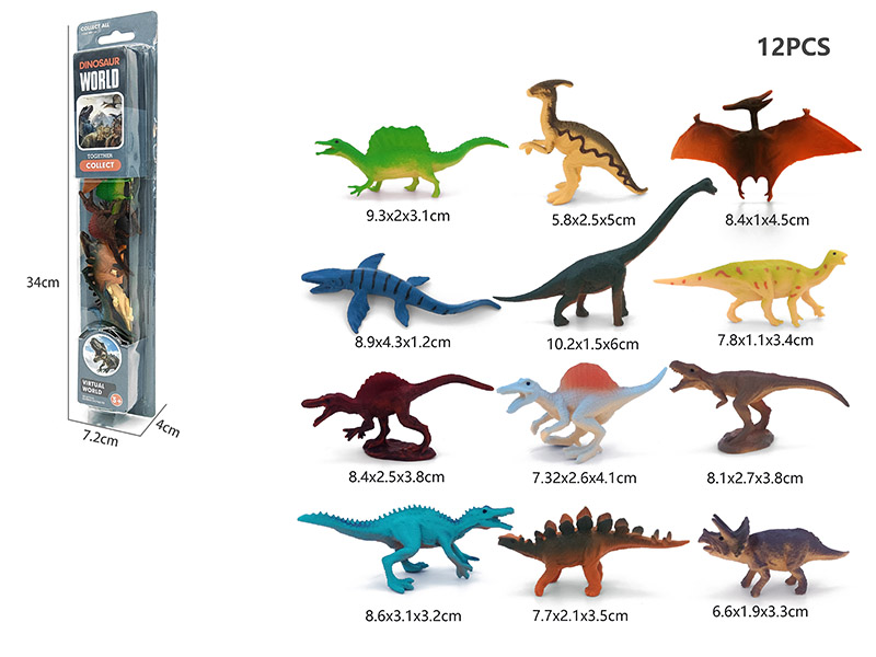 12PCS Dinosaur Model