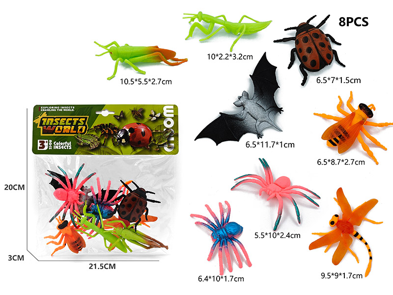 8PCS Insect Model