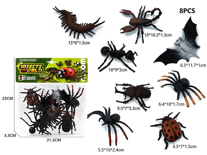 8PCS Insect Model