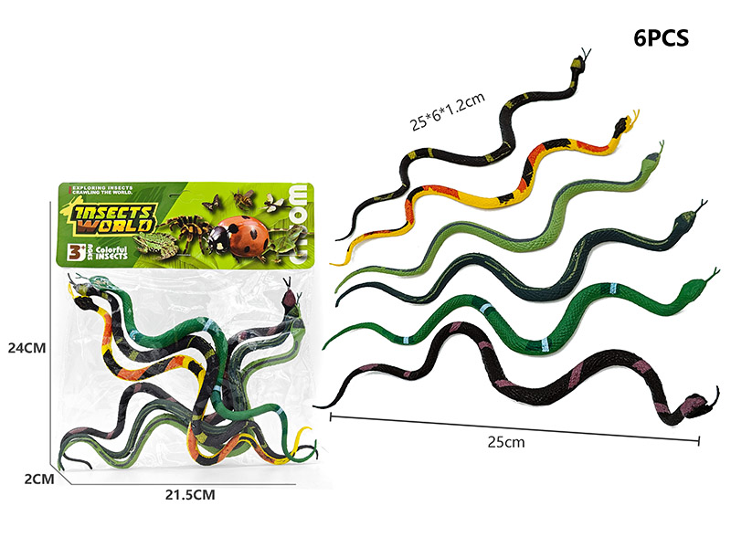 6PCS Snake Model