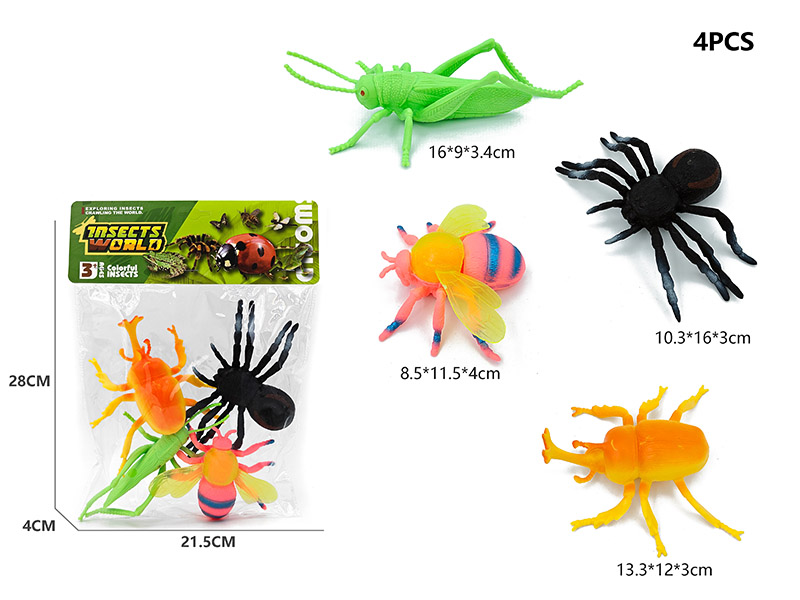 4PCS Large Insect Model