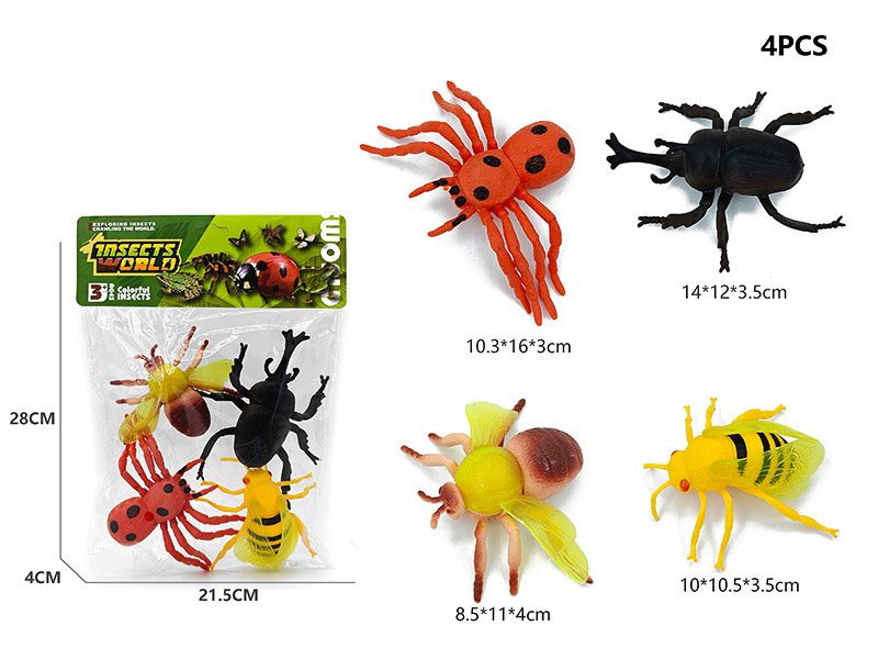 4PCS Large Insect Model