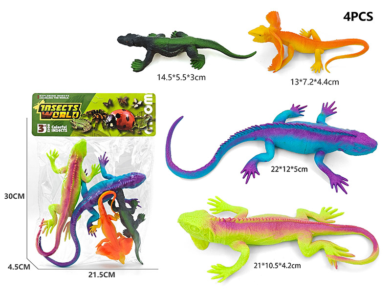 2 Small Lizard Model + 2 Large Lizard Model With Whistle